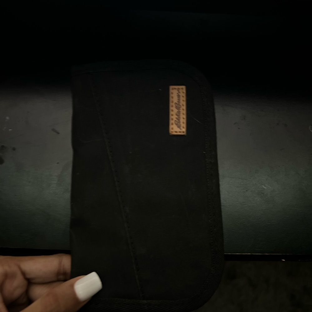 Black Canvas Eddie Bauer Wallet